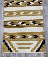 Navajo Rug - Double Saddle Blanket - Damaged near corner