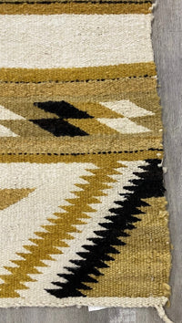 Navajo Rug - Double Saddle Blanket - Damaged near corner
