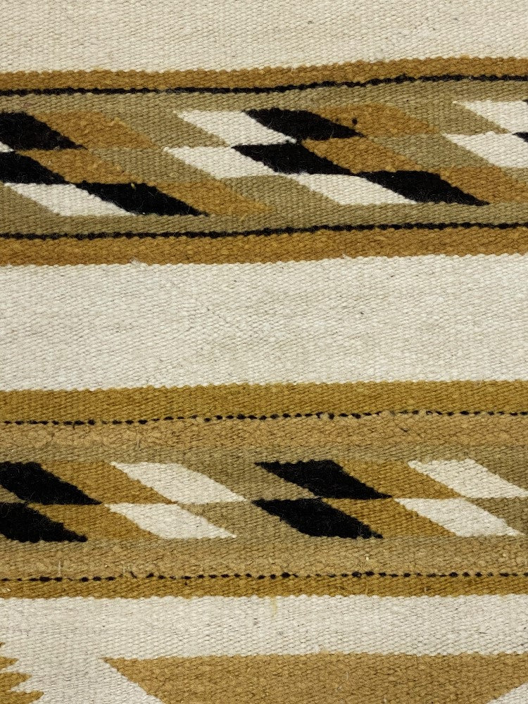 Navajo Rug - Double Saddle Blanket - Damaged near corner