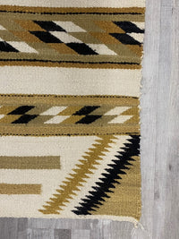 Navajo Rug - Double Saddle Blanket - Damaged near corner