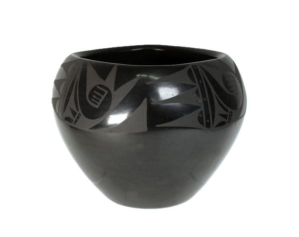 Santa Clara Pueblo Black on Black Pottery By Legoria Tafoya