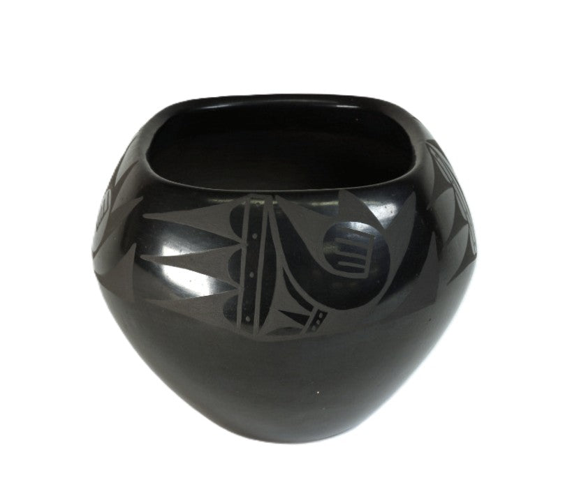Santa Clara Pueblo Black on Black Pottery By Legoria Tafoya