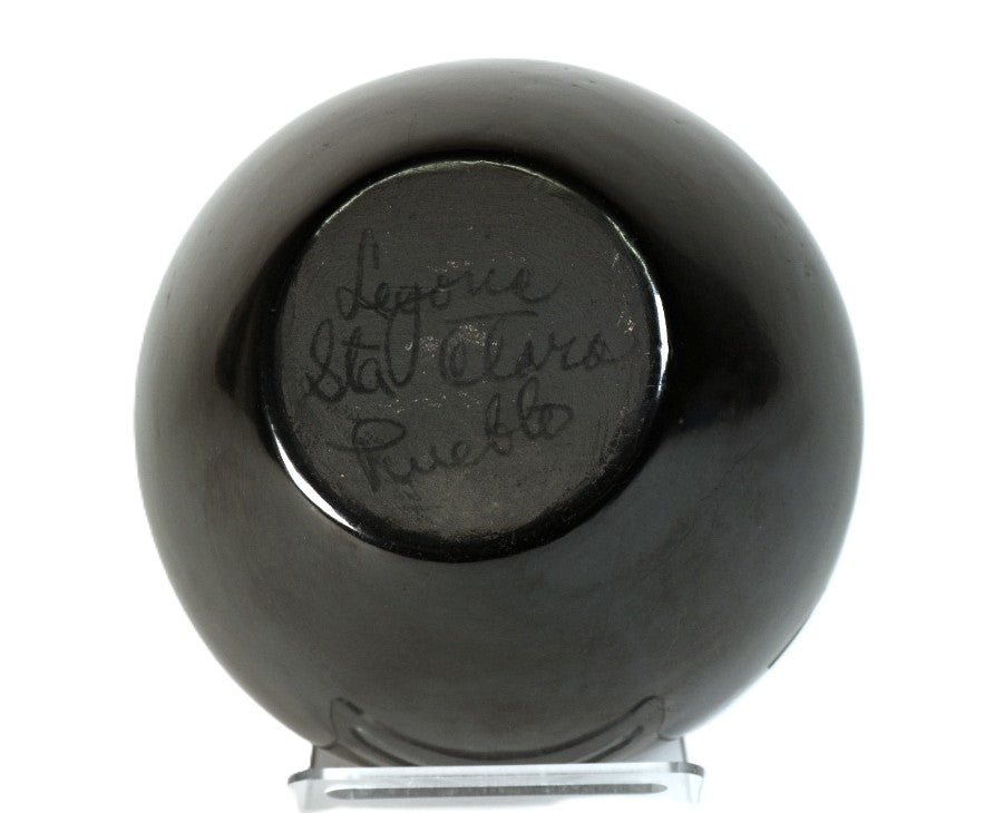 Santa Clara Pueblo Black on Black Pottery By Legoria Tafoya