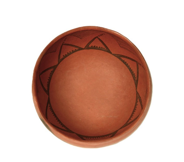 Anasazi Black on Red Pottery Bowl