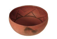 Anasazi Black on Red Pottery Bowl