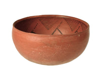 Anasazi Black on Red Pottery Bowl