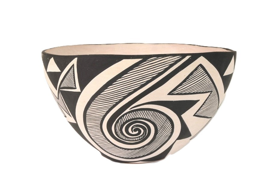 Zuni Pueblo Pottery Bowl By Jennie Laate