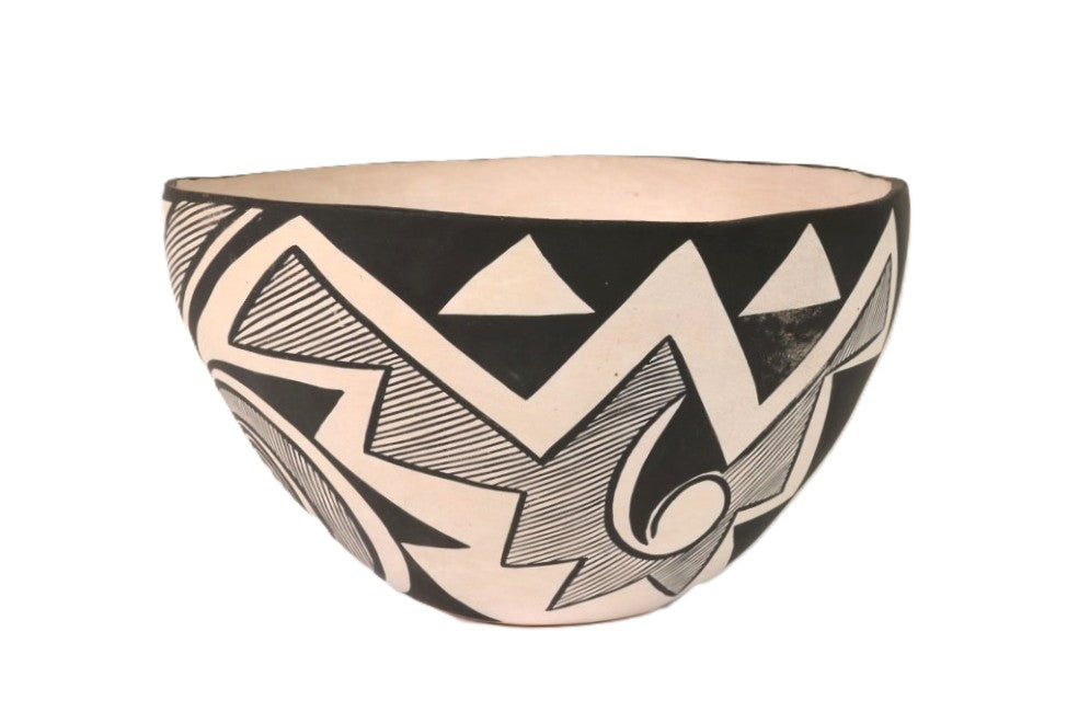 Zuni Pueblo Pottery Bowl By Jennie Laate