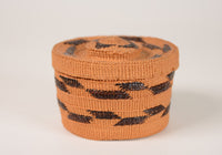 Tlingit Basket: With Rattle Lid + Nob