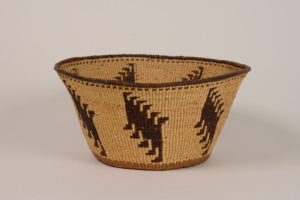 Fine Pit River Twined Basket bowl