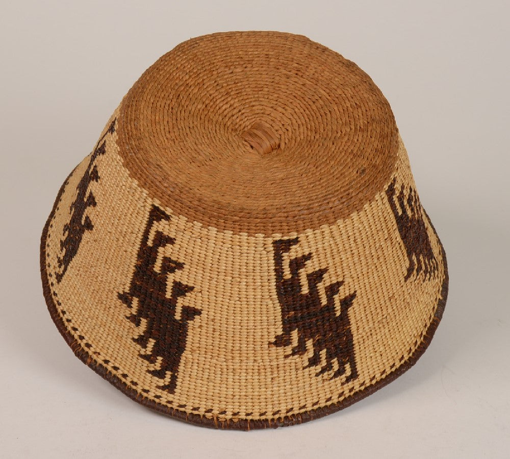 Fine Pit River Twined Basket bowl