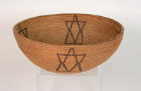 Washoe Indian Basket with four stars