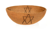 Washoe Indian Basket with four stars