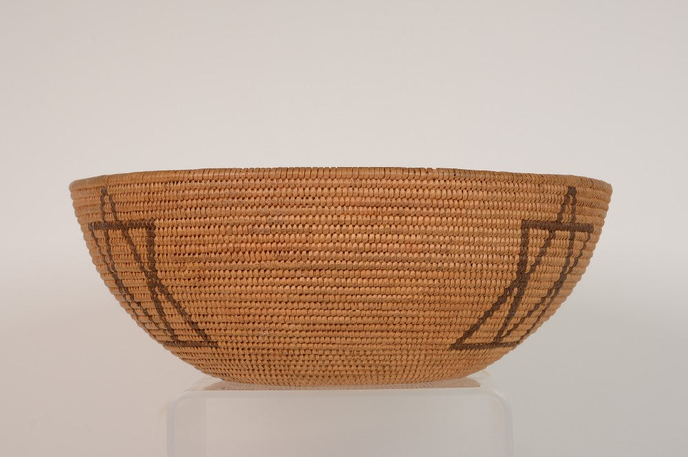 Washoe Indian Basket with four stars
