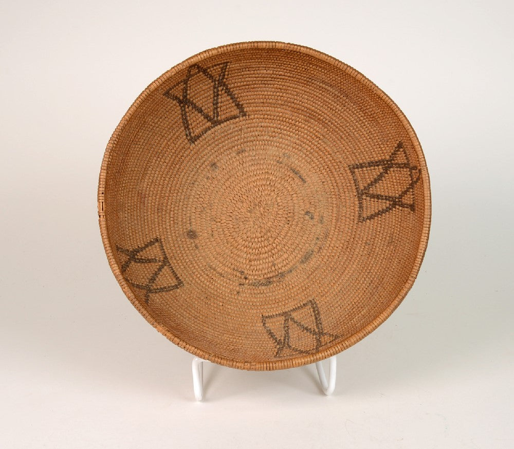 Washoe Indian Basket with four stars
