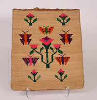 Nez Perce Corn Husk Bag with Butterflies
