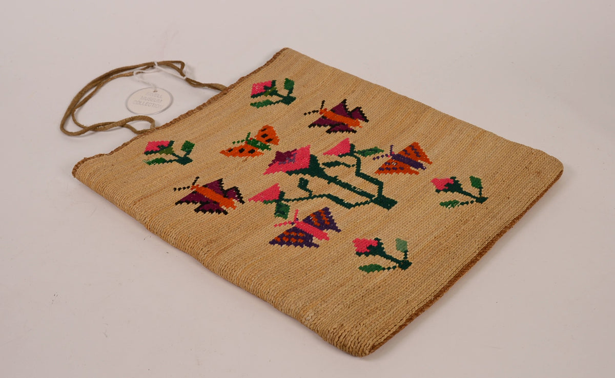 Nez Perce Corn Husk Bag with Butterflies