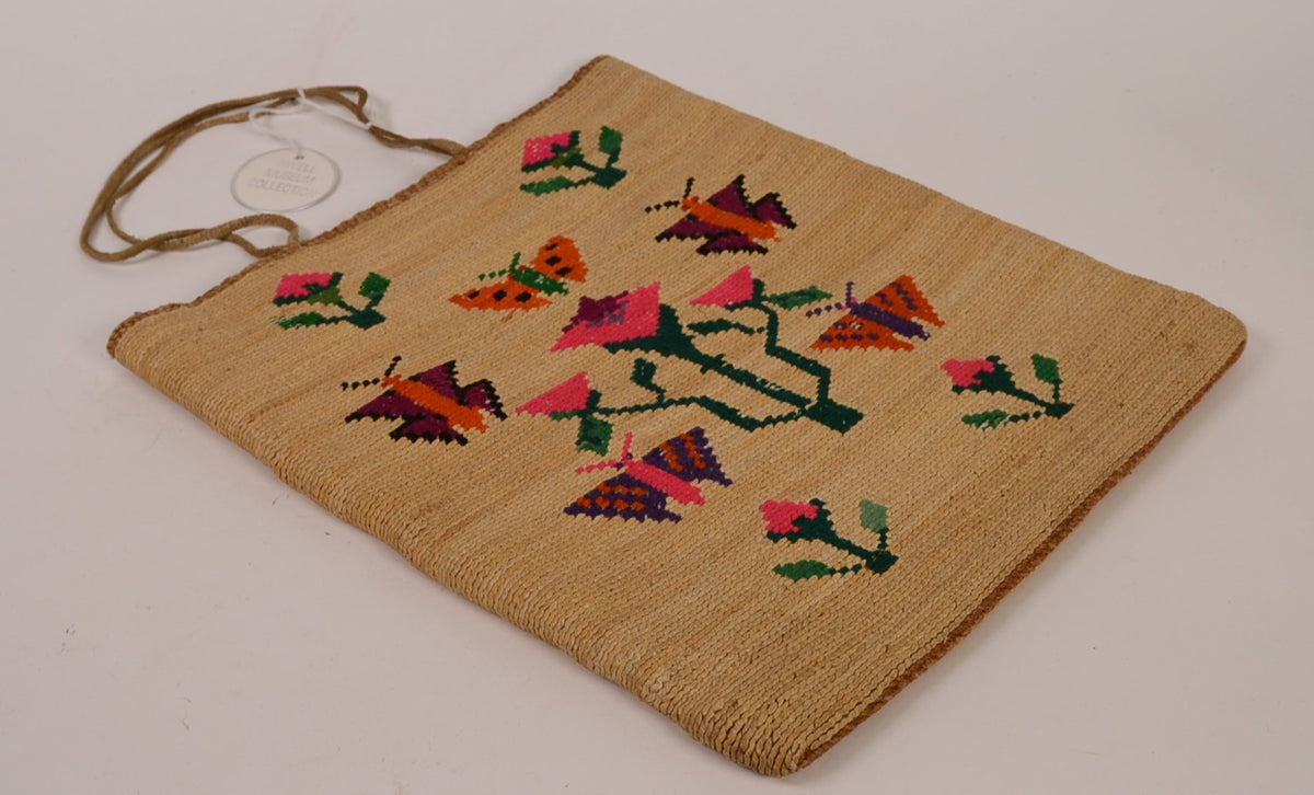 Nez Perce Corn Husk Bag with Butterflies