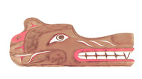 Northwest Coast Wooden Wolf Wall Board By Kimm C. Brown