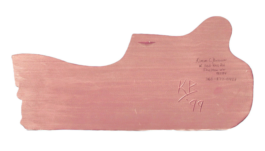 Northwest Coast Wooden Wolf Wall Board By Kimm C. Brown