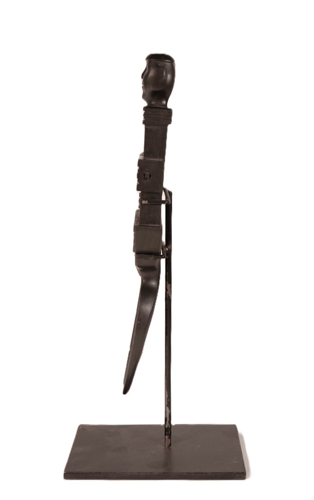 Haida Argillite Spoon Dated 1850 With Stand - Northwest