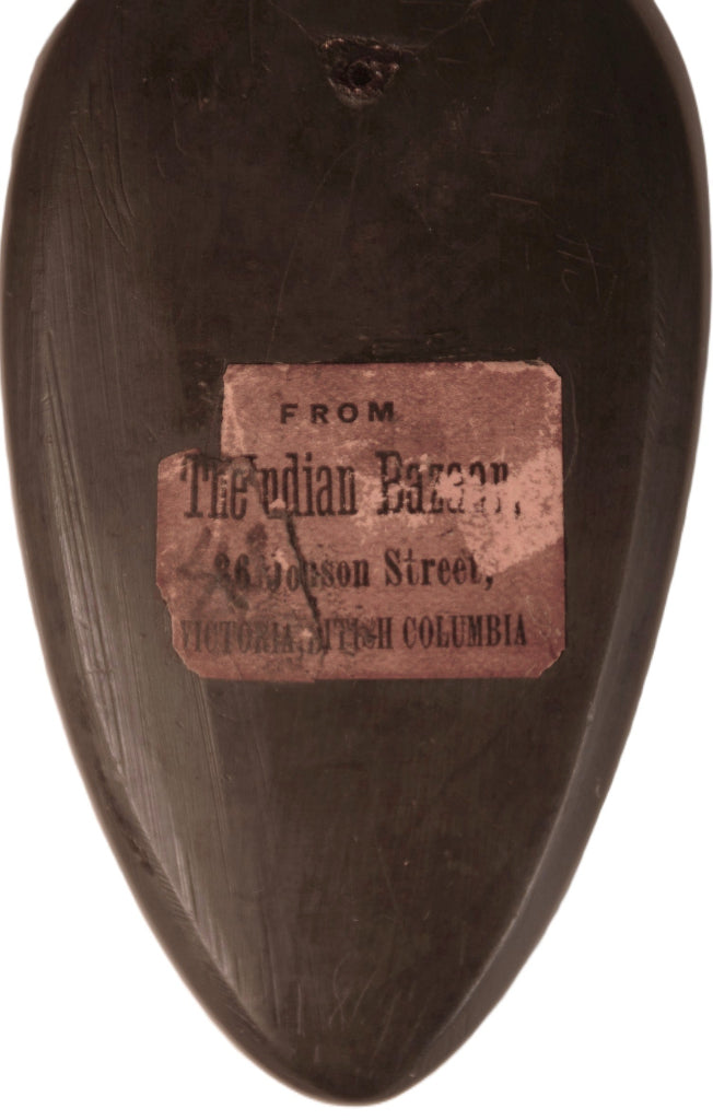 Haida Argillite Spoon Dated 1850 With Stand - Northwest