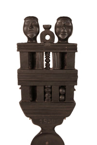 Haida Argillite Spoon Dated 1850 With Stand - Northwest