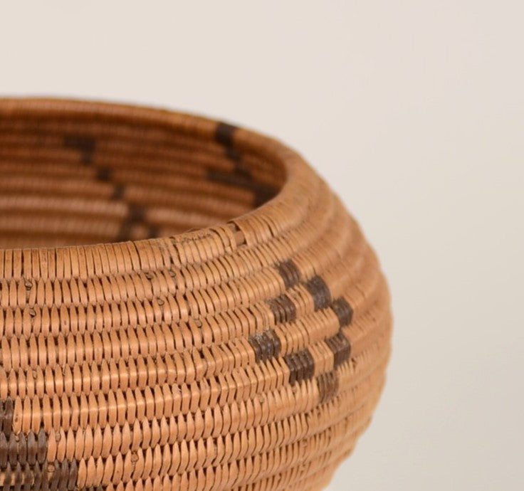Washoe Basket with Rain Clouds and crosses