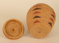 Eskimo Yup'ik Hooper Bay Grass Baskets with Lid