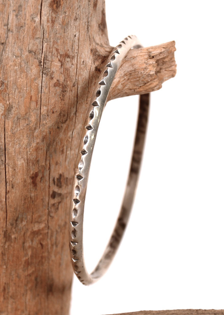 Navajo Sterling Silver Bangle Bracelet