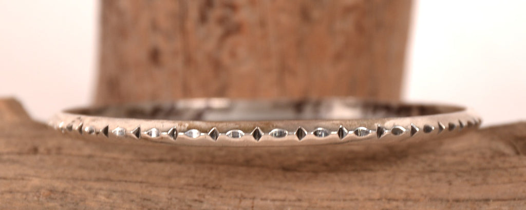 Navajo Sterling Silver Bangle Bracelet