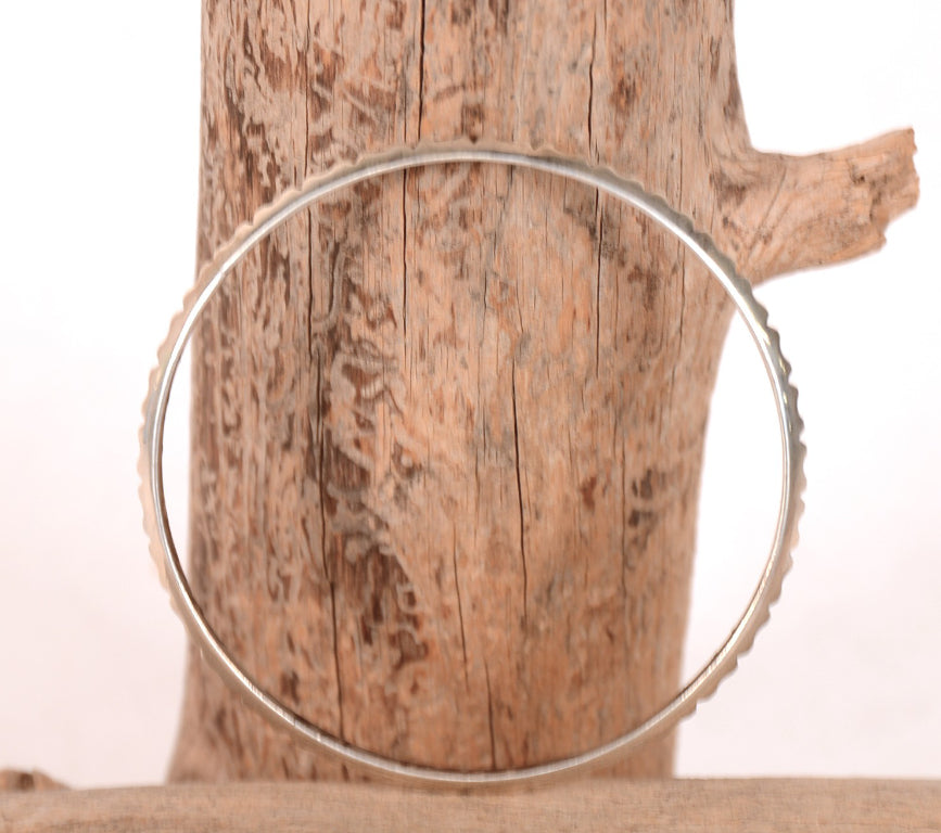 Navajo Sterling Silver Bangle Bracelet