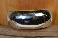 Navajo Sterling Silver Domed Cuff Bracelet / Signed Dick Mike Yazzie