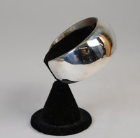 Navajo Sterling Silver Domed Cuff Bracelet / Signed Dick Mike Yazzie
