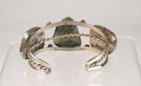 Large Navajo Cuff Bracelet - Sterling Silver and Turquoise