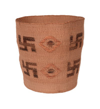 Tlingit Twirling Logs Canister Basket