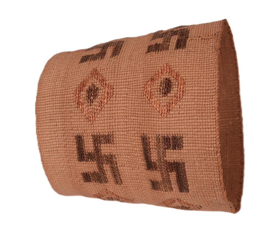 Tlingit Twirling Logs Canister Basket