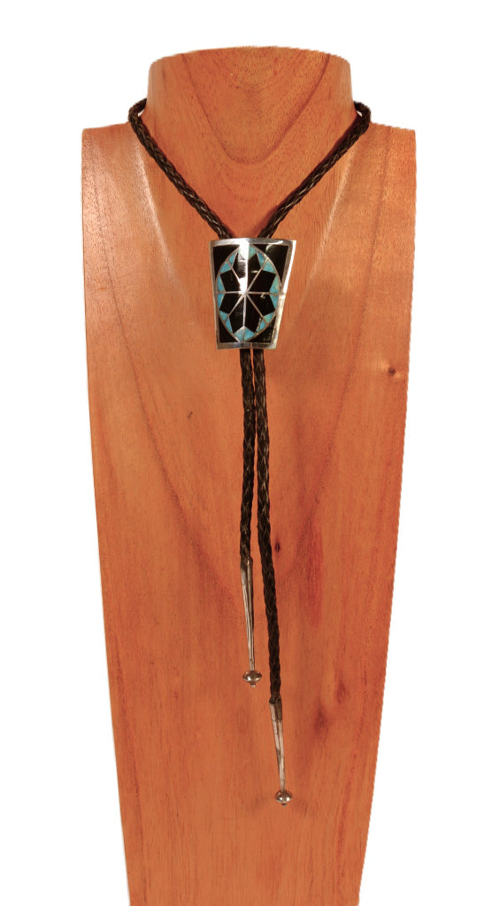 Navajo Black Bolo Tie