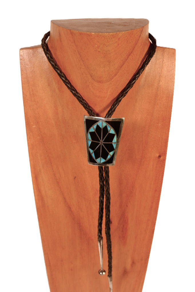 Navajo Black Bolo Tie