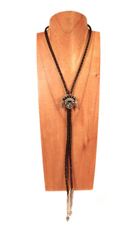 Navajo Sunface Bolo Tie