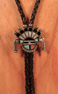 Navajo Sunface Bolo Tie