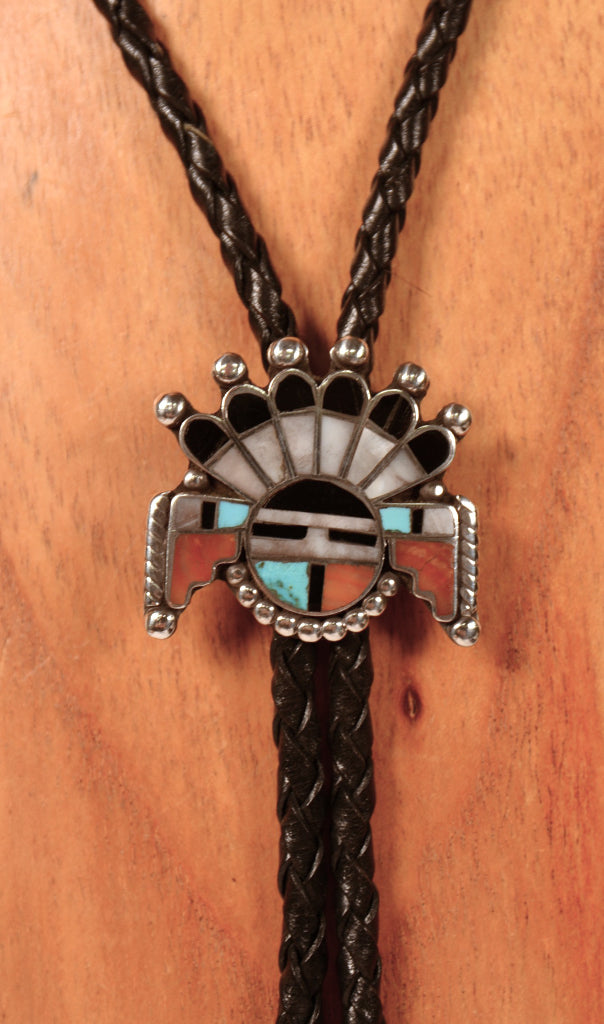 Navajo Sunface Bolo Tie