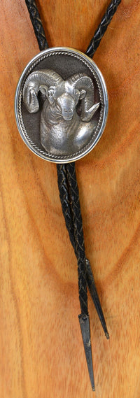 Oval Ram Brass Bolo