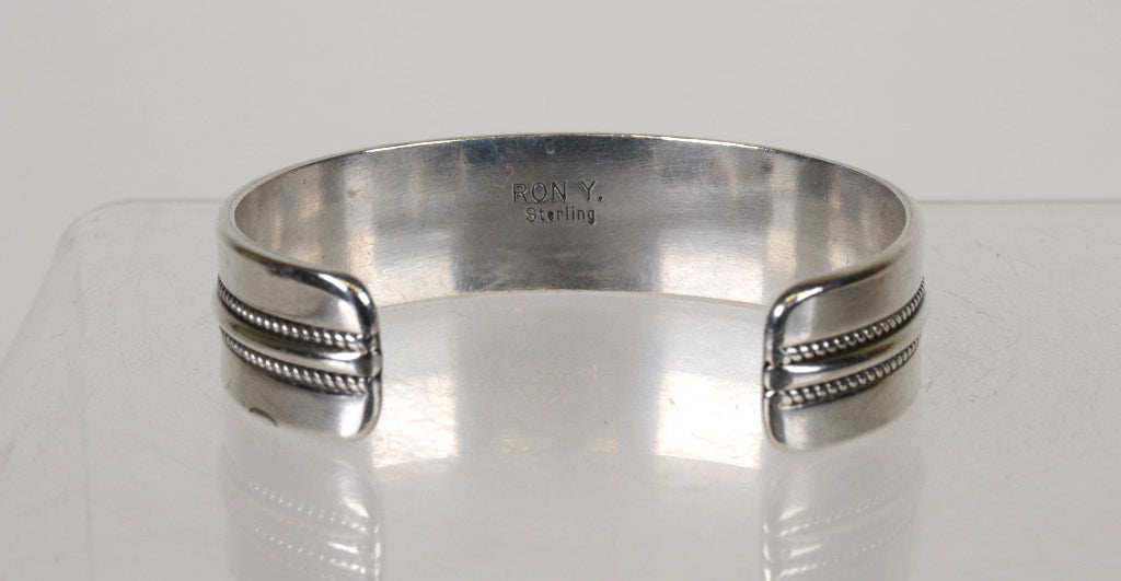 Navajo Sterling Silver Cuff by Ron Y. Yazzie