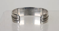 Navajo Sterling Silver Cuff by Ron Y. Yazzie