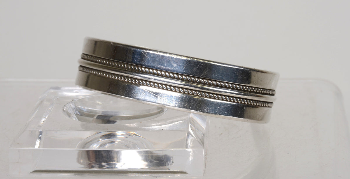 Navajo Sterling Silver Cuff by Ron Y. Yazzie