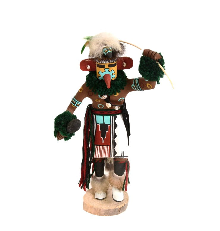 Navajo Spotted Corn Dancer Kachina Doll By B. David