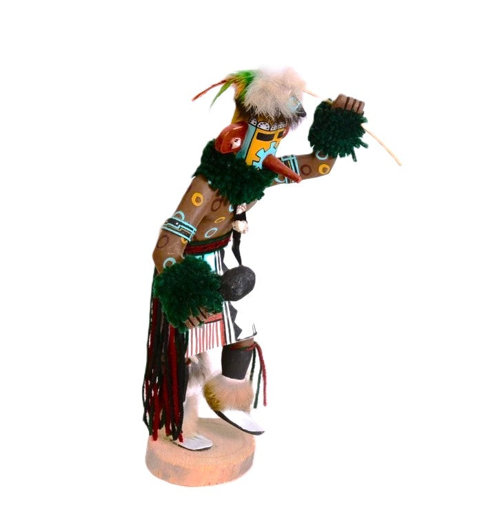 Navajo Spotted Corn Dancer Kachina Doll By B. David