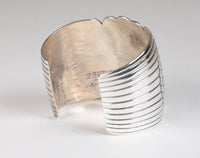 Navajo Sterling Silver Cuff Bracelet by P. Platero