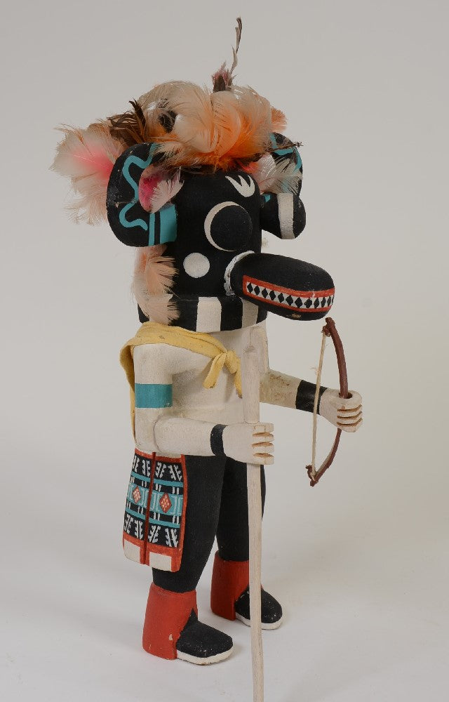 Hopi Kachina Black Ogre Soyoko Doll